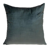 Dark Gray and Pink Dual Solid Color Reversible Throw Pillow - Homeroots