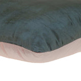 Dark Gray and Pink Dual Solid Color Reversible Throw Pillow - Homeroots - Flyclothing LLC