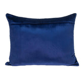 18" X 24" Navy Blue Cotton Blend Throw Pillow - Homeroots
