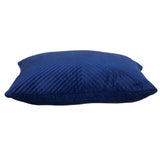 18" X 24" Navy Blue Cotton Blend Throw Pillow - Homeroots