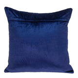 Quilted Velvet Arrows Blue Decorative Throw Pillow - Homeroots