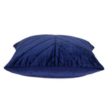 Quilted Velvet Arrows Blue Decorative Throw Pillow - Homeroots