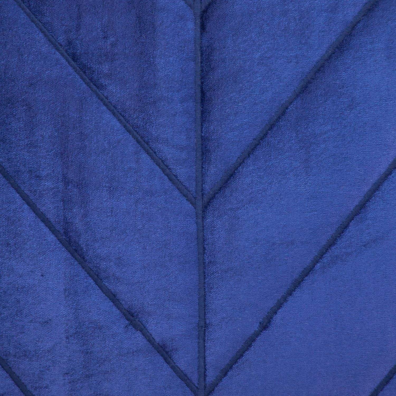 Quilted Velvet Arrows Blue Decorative Throw Pillow - Homeroots - Flyclothing LLC