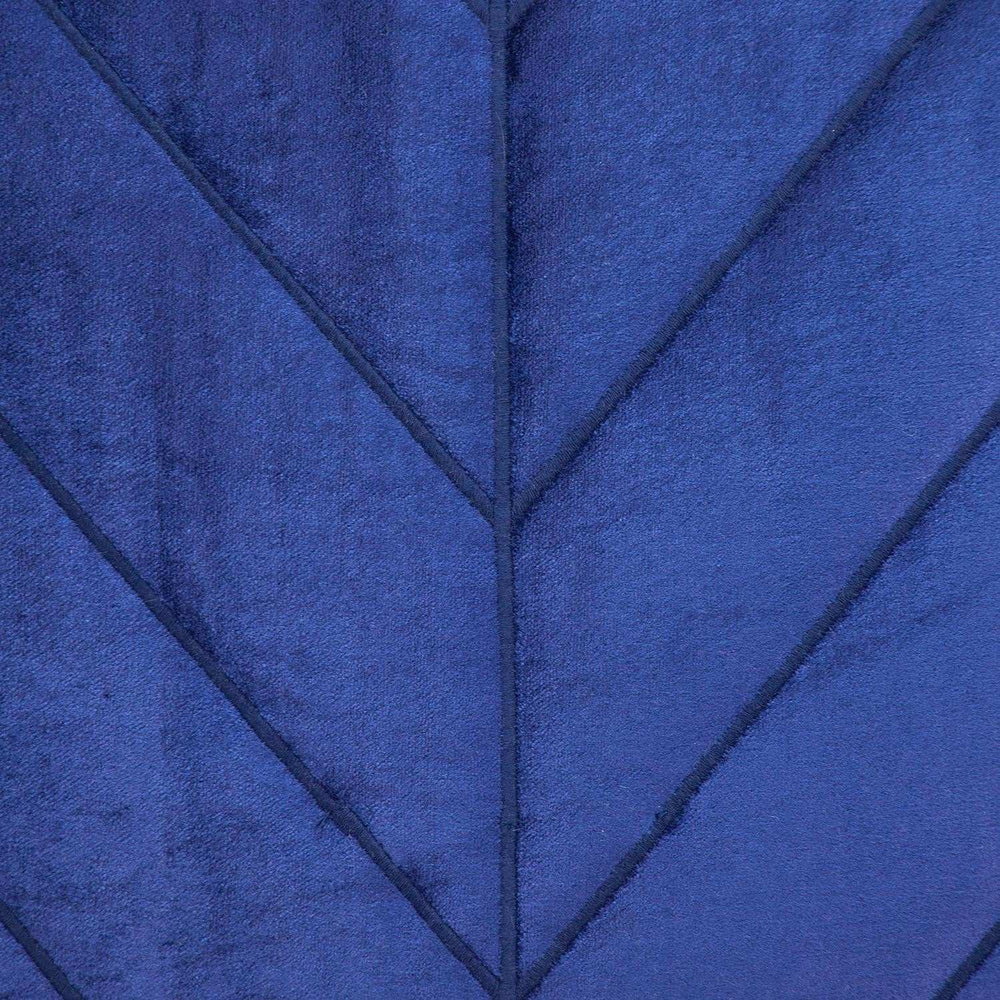 Quilted Velvet Arrows Blue Decorative Throw Pillow - Homeroots - Flyclothing LLC