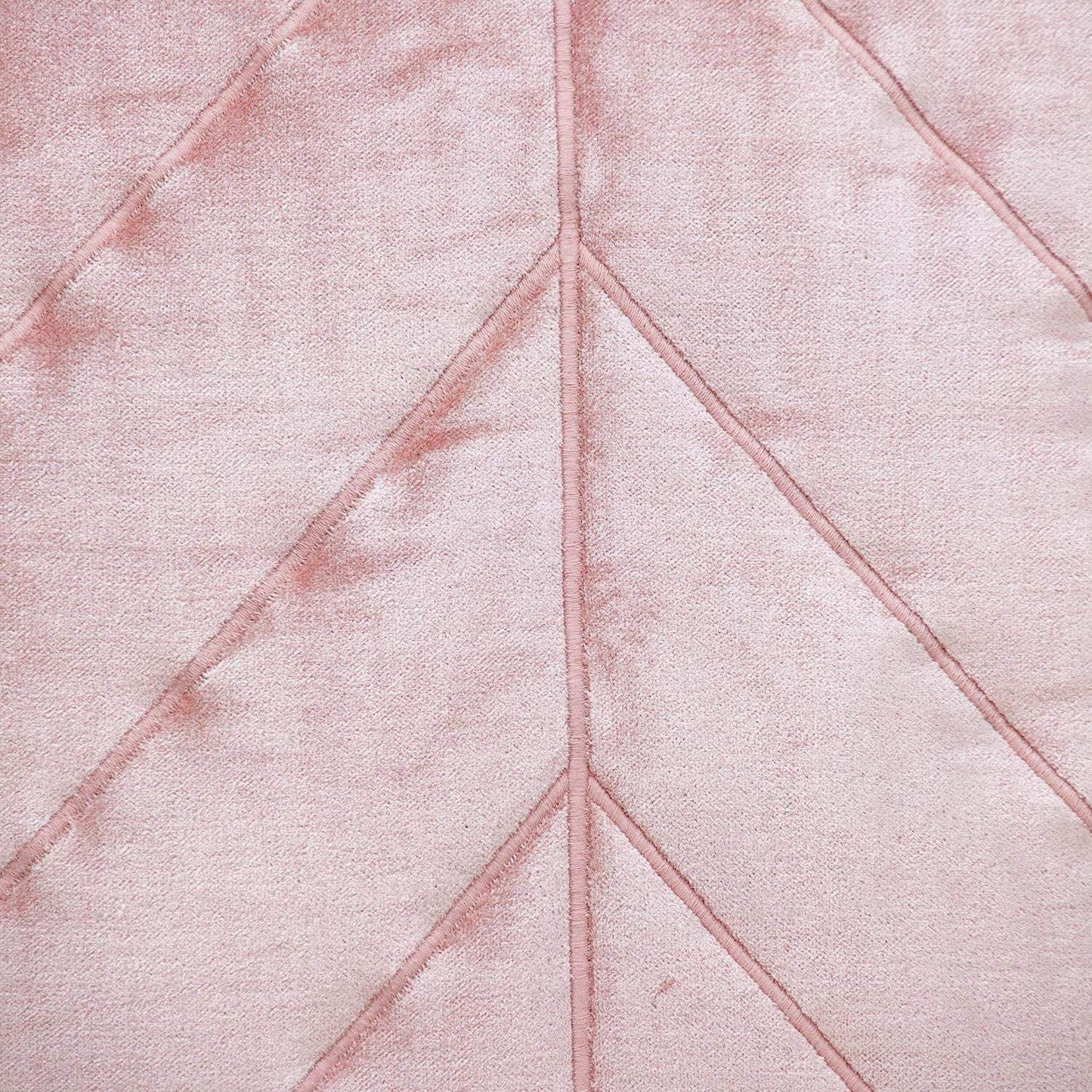 Quilted Velvet Arrows Pink Decorative Throw Pillow - Homeroots - Flyclothing LLC