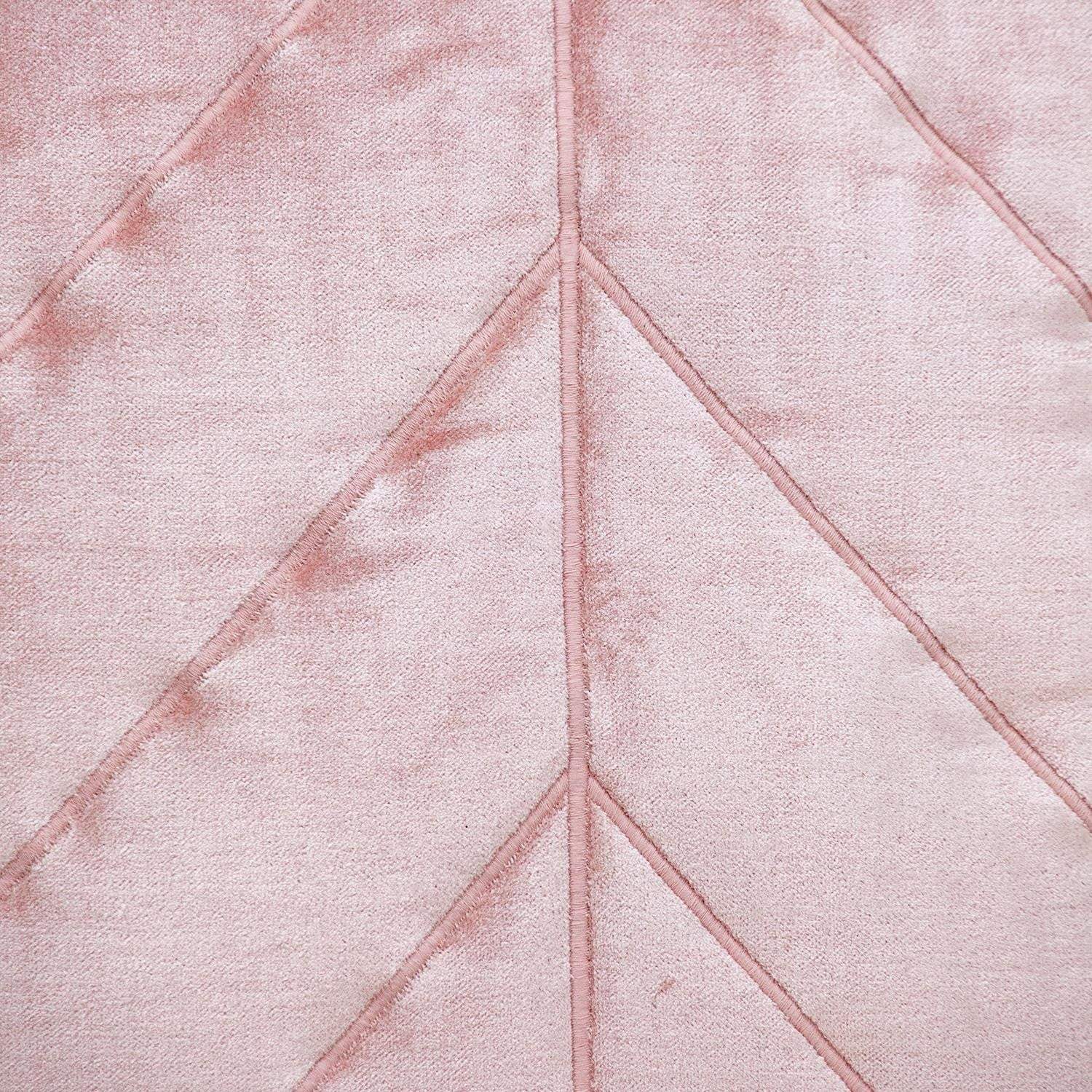 Quilted Velvet Arrows Pink Decorative Throw Pillow - Homeroots - Flyclothing LLC