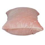 Quilted Velvet Arrows Pink Decorative Lumbar Pillow - Homeroots