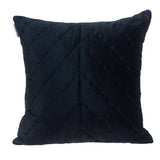20" Black Cotton Blend Throw Pillow - Homeroots