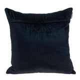 20" Black Cotton Blend Throw Pillow - Homeroots