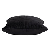 20" Black Cotton Blend Throw Pillow - Homeroots - Flyclothing LLC