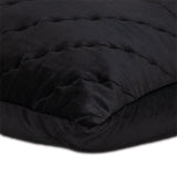 20" Black Cotton Blend Throw Pillow - Homeroots - Flyclothing LLC