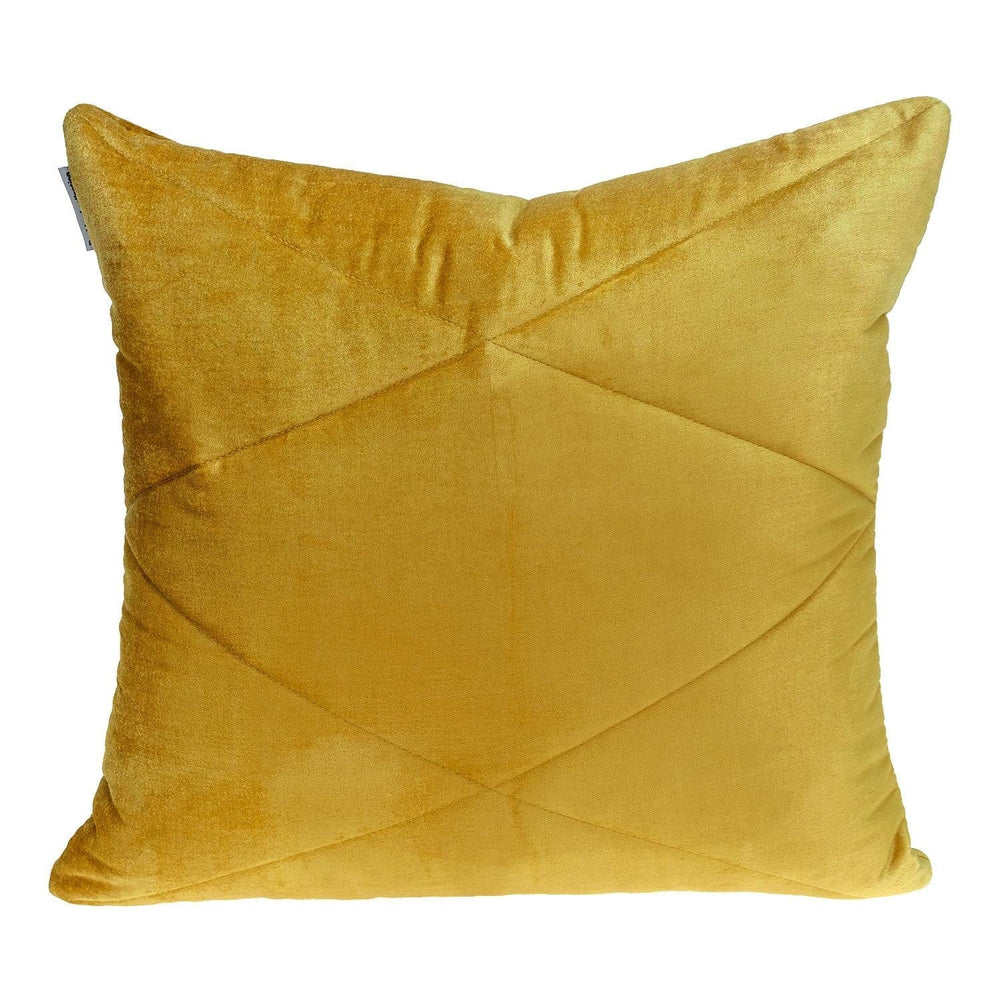 20" Yellow Cotton Blend Throw Pillow - Homeroots - Flyclothing LLC