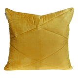 20" Yellow Cotton Blend Throw Pillow - Homeroots