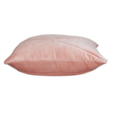 20" Pink Cotton Blend Throw Pillow - Homeroots