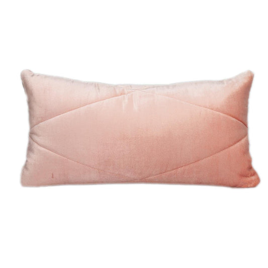 12" X 24" Pink Cotton Blend Throw Pillow - Homeroots