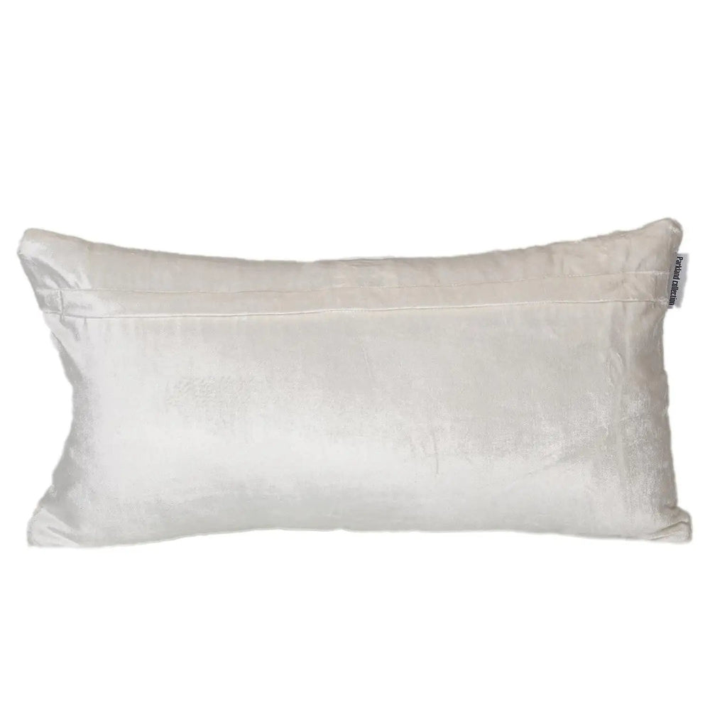 12" X 24" White Cotton Blend Throw Pillow - Homeroots - Flyclothing LLC