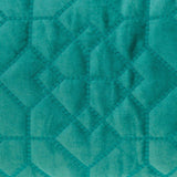 Aqua Quilted Velvet Geo Lumbar Decorative Pillow - Homeroots - Flyclothing LLC