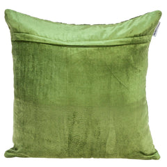 Olive Quilted Velvet Geo Decorative Throw Pillow - Homeroots