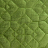 Olive Quilted Velvet Geo Decorative Throw Pillow - Homeroots - Flyclothing LLC