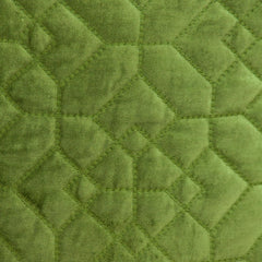 Olive Quilted Velvet Geo Decorative Throw Pillow - Homeroots