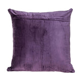 Purple Quilted Velvet Geo Decorative Throw Pillow - Homeroots