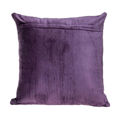 Purple Quilted Velvet Geo Decorative Throw Pillow - Homeroots