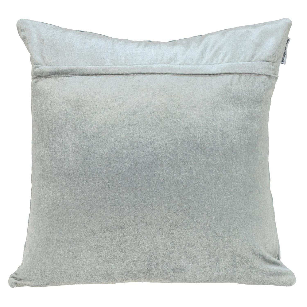 Gray Quilted Diamonds Velvet Solid Color Throw Pillow - Homeroots - Flyclothing LLC