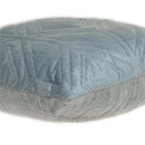 Gray Quilted Diamonds Velvet Solid Color Throw Pillow - Homeroots - Flyclothing LLC