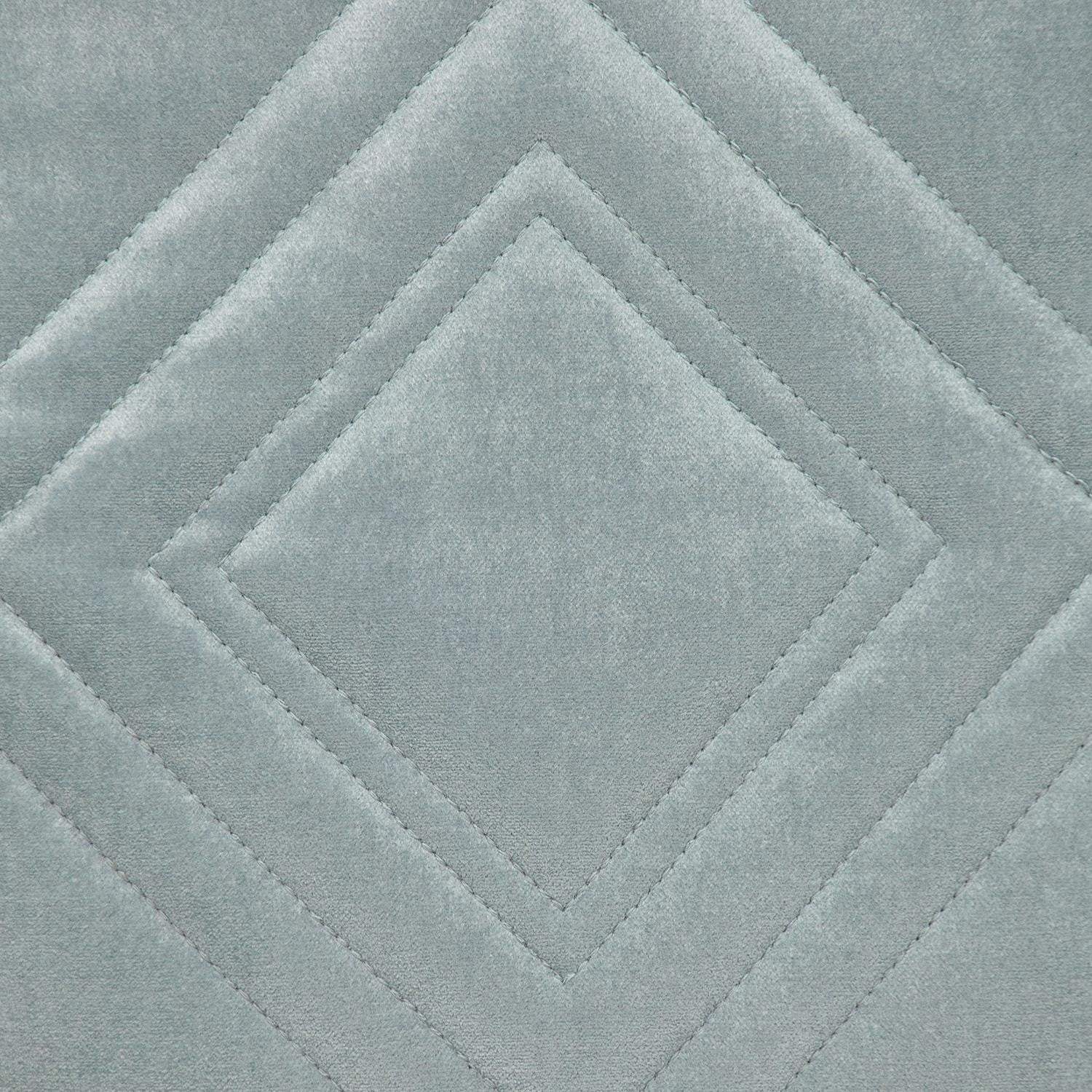 Gray Quilted Diamonds Velvet Solid Color Throw Pillow - Homeroots - Flyclothing LLC