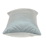Gray Quilted Diamonds Velvet Solid Color Lumbar Pillow - Homeroots
