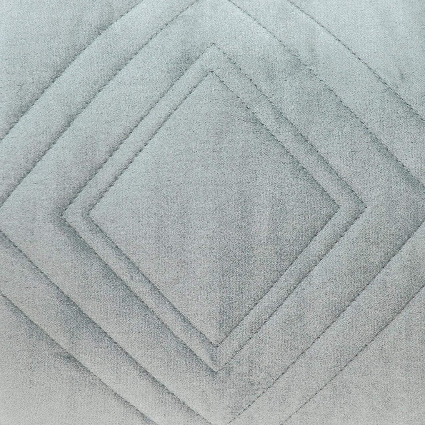 Gray Quilted Diamonds Velvet Solid Color Lumbar Pillow - Homeroots - Flyclothing LLC
