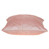 Pink Quilted Diamonds Velvet Solid Color Throw Pillow - Homeroots - Flyclothing LLC