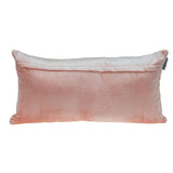 Pink Quilted Diamonds Velvet Solid Color Lumbar Pillow - Homeroots