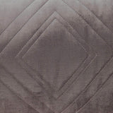 Taupe Quilted Diamonds Velvet Solid Color Lumbar Pillow - Homeroots - Flyclothing LLC