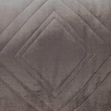 Taupe Quilted Diamonds Velvet Solid Color Lumbar Pillow - Homeroots - Flyclothing LLC