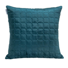 20" Teal Cotton Blend Throw Pillow - Homeroots