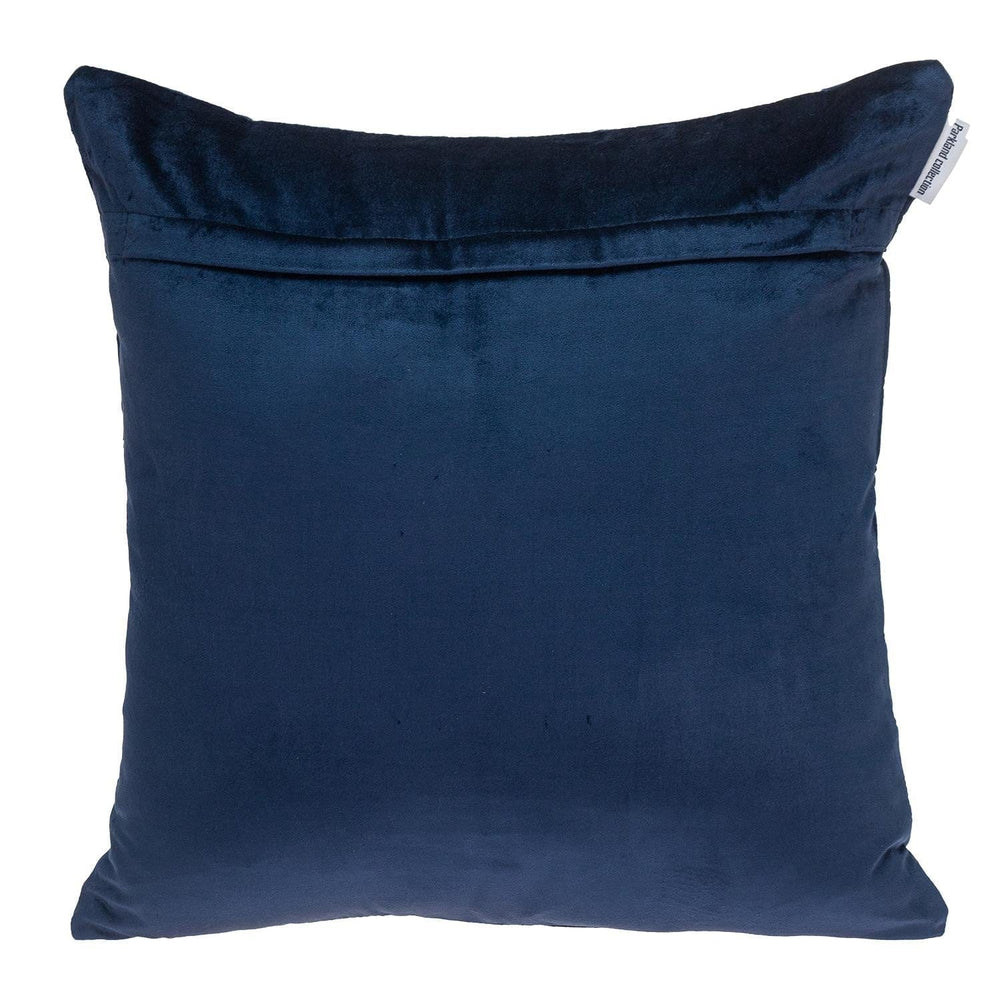 20" Navy Blue Cotton Blend Throw Pillow - Homeroots - Flyclothing LLC