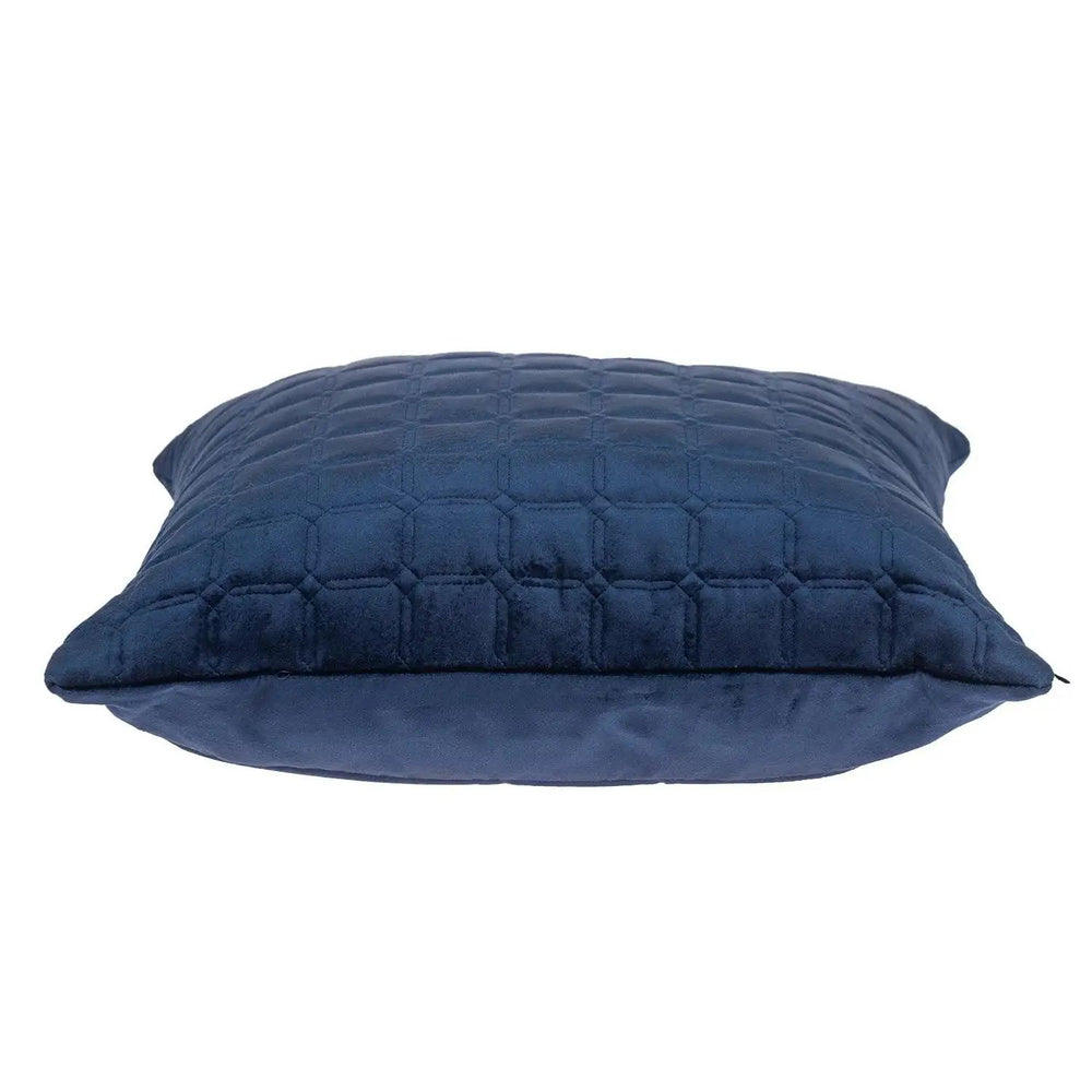 20" Navy Blue Cotton Blend Throw Pillow - Homeroots - Flyclothing LLC