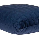 20" Navy Blue Cotton Blend Throw Pillow - Homeroots - Flyclothing LLC