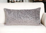 12" X 24" Taupe Cotton Blend Throw Pillow - Homeroots