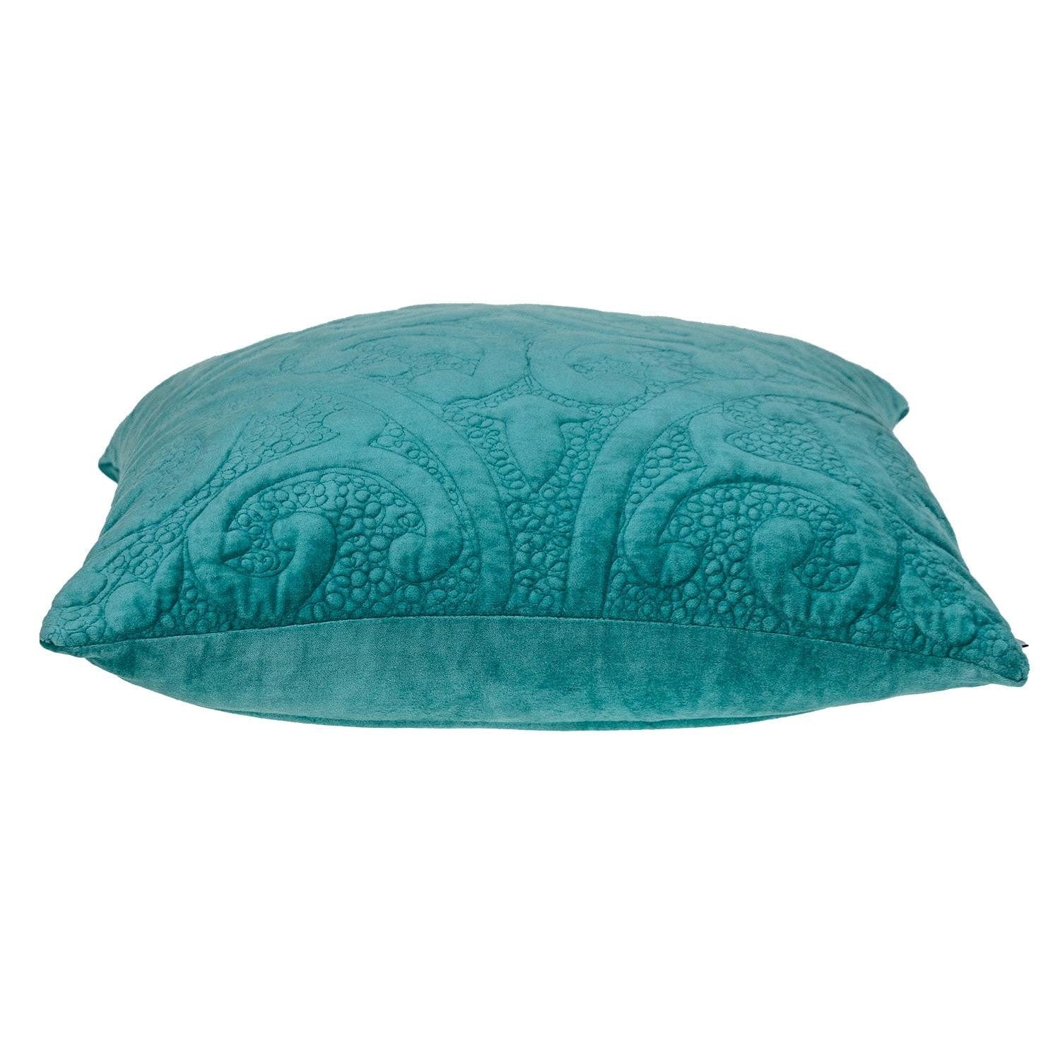 20" Aqua Cotton Blend Throw Pillow - Homeroots - Flyclothing LLC