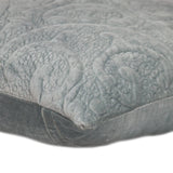 20" Gray Cotton Blend Throw Pillow - Homeroots