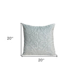 20" Gray Cotton Blend Throw Pillow - Homeroots - Flyclothing LLC
