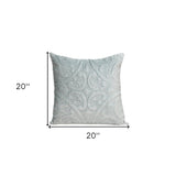 20" Gray Cotton Blend Throw Pillow - Homeroots - Flyclothing LLC