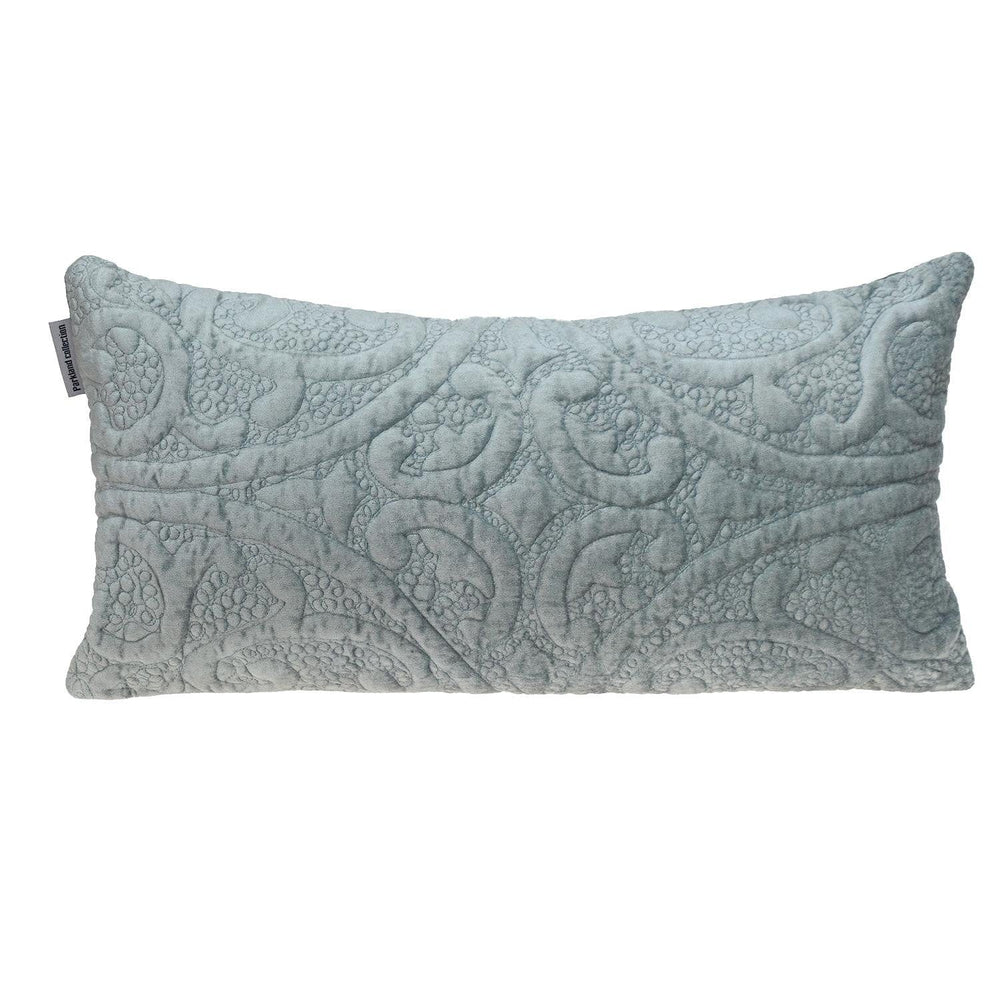 12" X 24" Gray Cotton Blend Throw Pillow - Homeroots - Flyclothing LLC