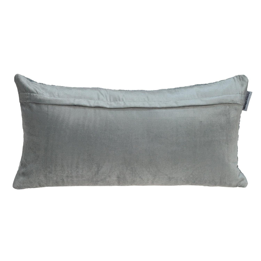 12" X 24" Gray Cotton Blend Throw Pillow - Homeroots - Flyclothing LLC