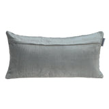 12" X 24" Gray Cotton Blend Throw Pillow - Homeroots