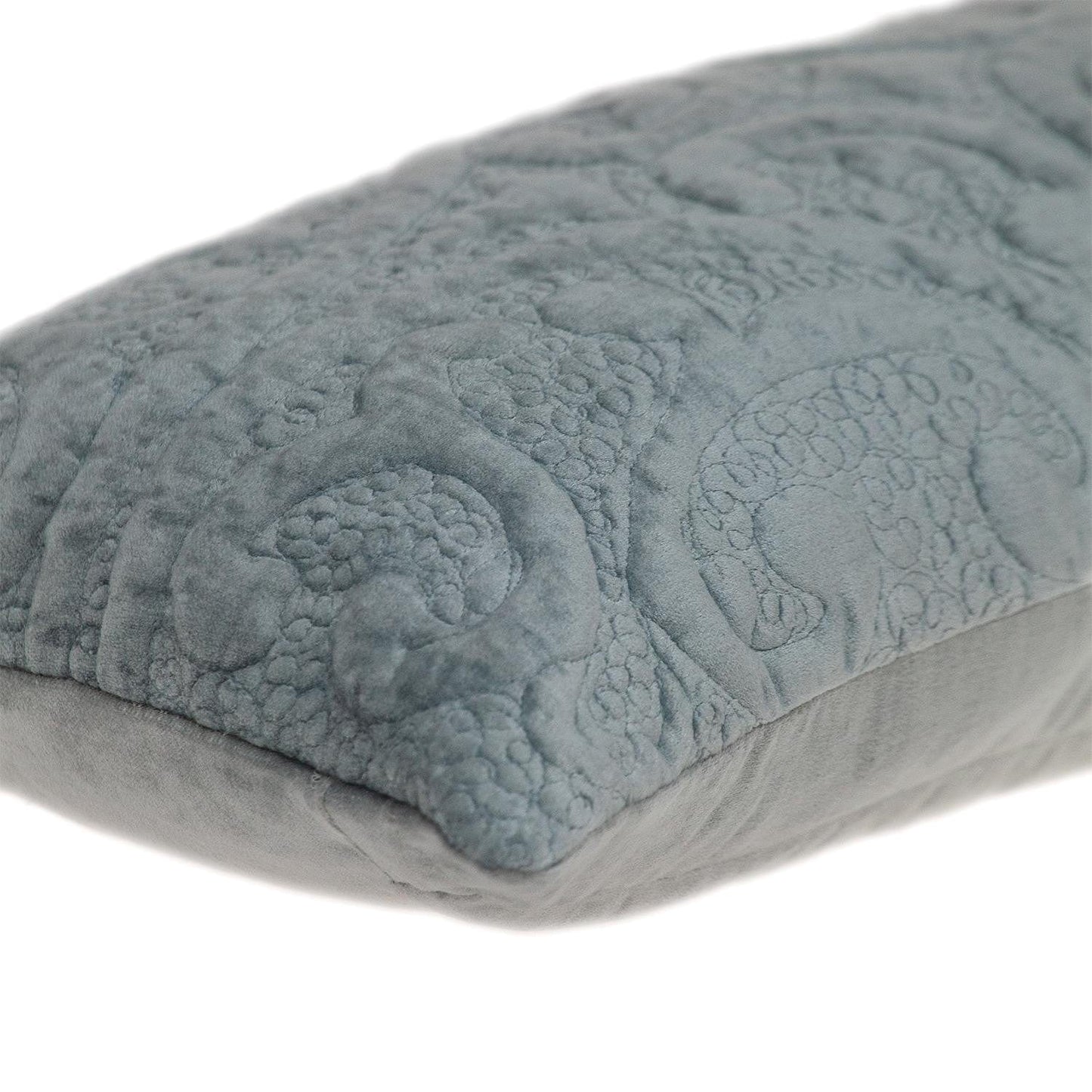 12" X 24" Gray Cotton Blend Throw Pillow - Homeroots - Flyclothing LLC