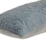 12" X 24" Gray Cotton Blend Throw Pillow - Homeroots - Flyclothing LLC