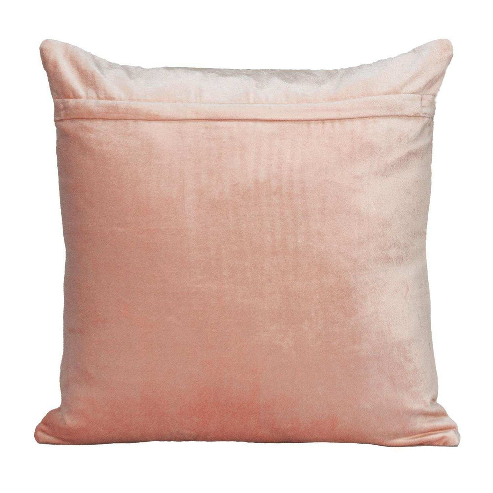 Tufted Diamonds Rose Gold Velvet Accent Pillow - Homeroots - Flyclothing LLC